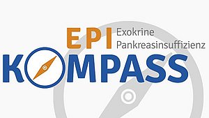 Logo des Ratgebers EPI Kompass mit Kompass im Hintergrund
