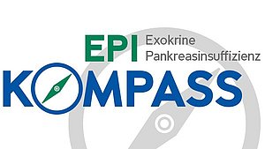 Logo des Ratgebers EPI Kompass mit Kompass im Hintergrund